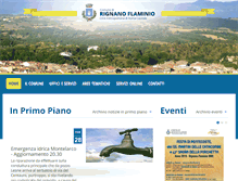 Tablet Screenshot of comune.rignanoflaminio.rm.it